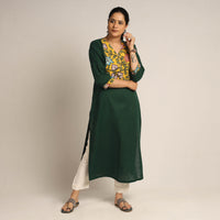 plain patchwork kurta 