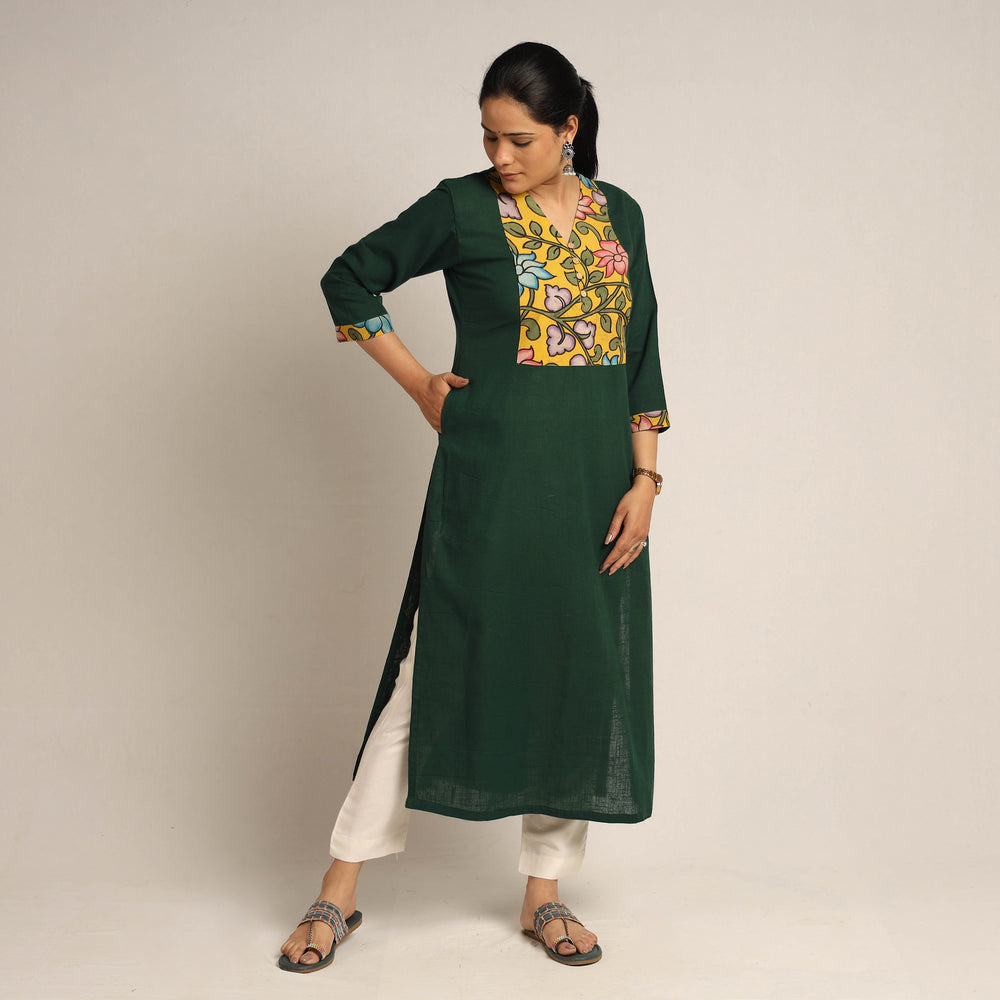 plain patchwork kurta 