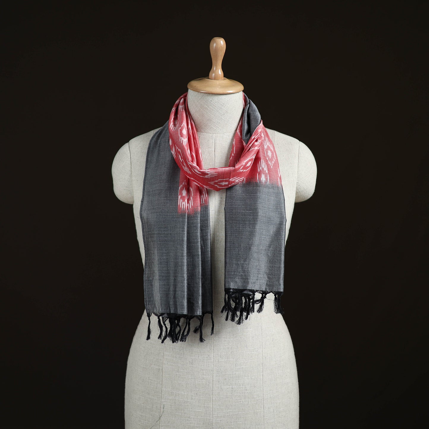 Pochampally Ikat Weave Cotton Stole 27