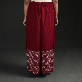 Bengal Kantha Hand Embroidered Cotton Palazzo 40