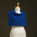 Blue - kumaun hand knitted woollen cowl 44 - handcrafted