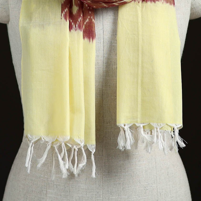 Pochampally Ikat Weave Cotton Stole 09