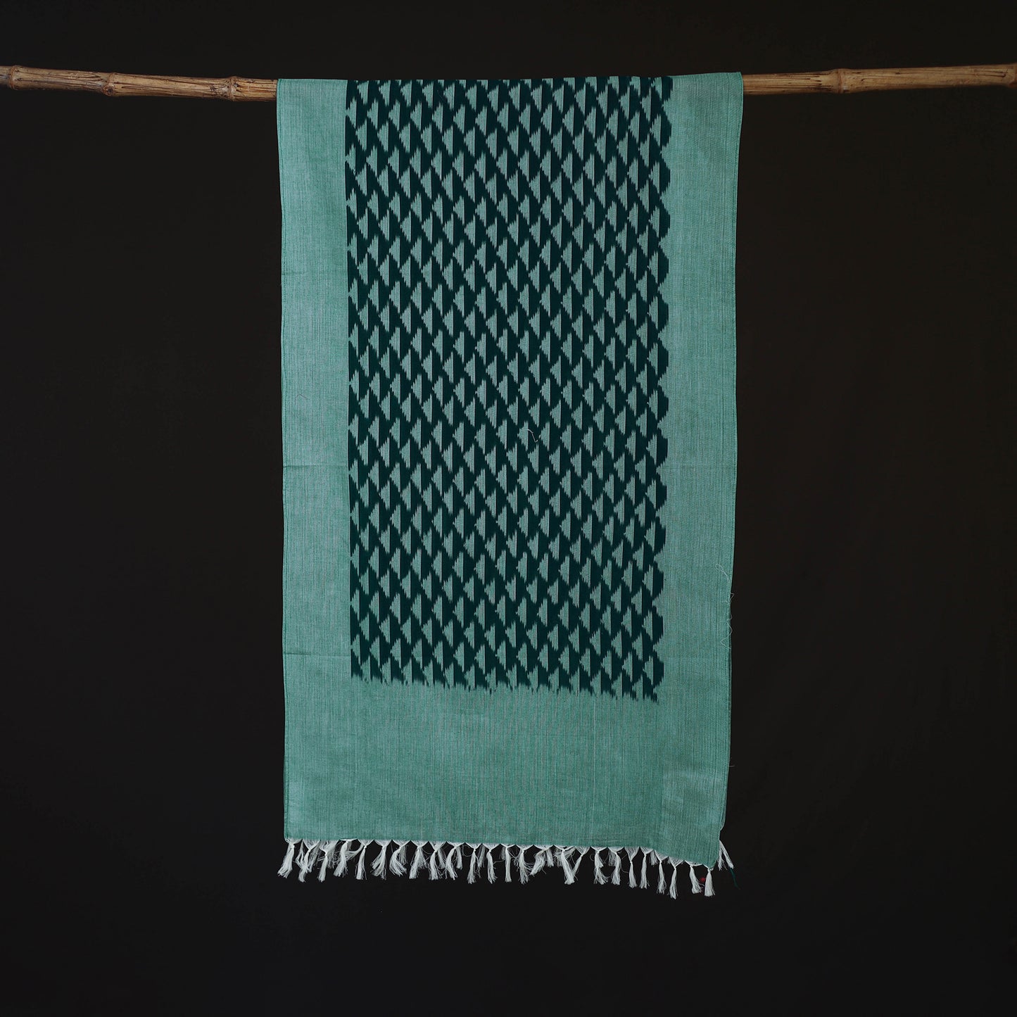 Pochampally Ikat Weave Cotton Stole 11