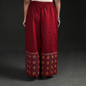 Bengal Kantha Hand Embroidered Cotton Palazzo 42