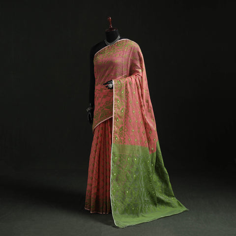 Silk Cotton Dhakai Jamdani Saree  09