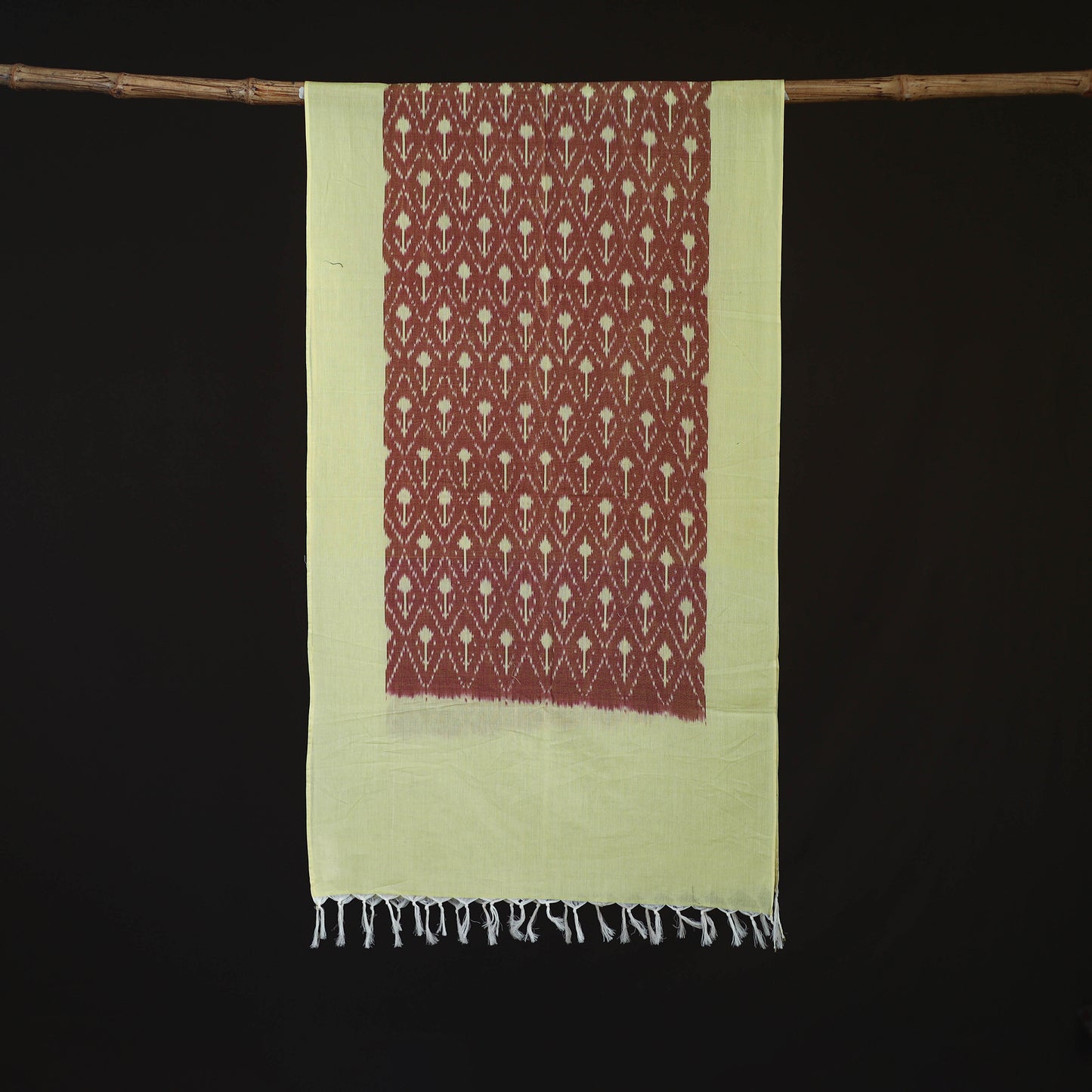 Pochampally Ikat Weave Cotton Stole 09