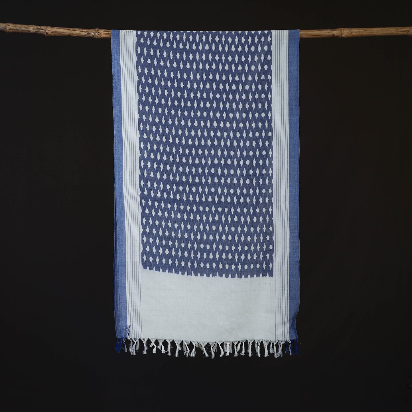 Pochampally Ikat Weave Cotton Stole 22