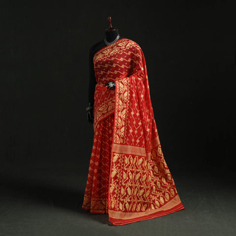 Silk Cotton Dhakai Jamdani Saree  11