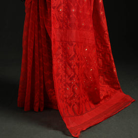 Silk Cotton Dhakai Jamdani Saree  12