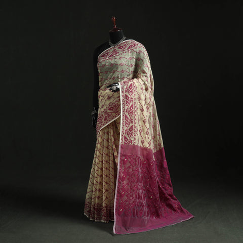 Silk Cotton Dhakai Jamdani Saree  15