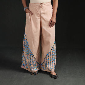 Bengal Kantha Hand Embroidered Cotton Palazzo 51