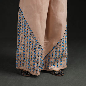 Bengal Kantha Hand Embroidered Cotton Palazzo 51