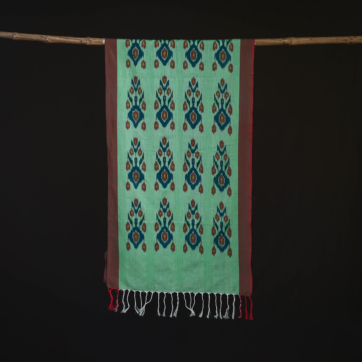 Pochampally Ikat Weave Cotton Stole 03