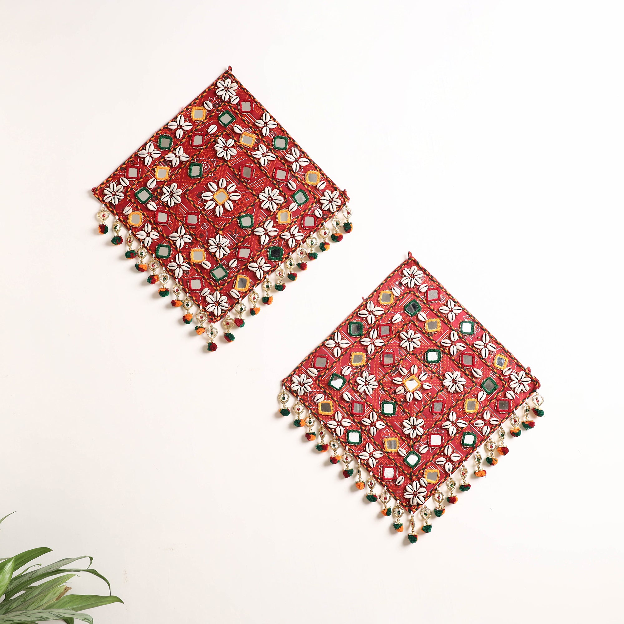 Fashion & Lifestyle - Maroon Embroidered Pouch - The Indian Spirit