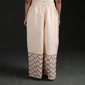 Bengal Kantha Hand Embroidered Cotton Palazzo 53