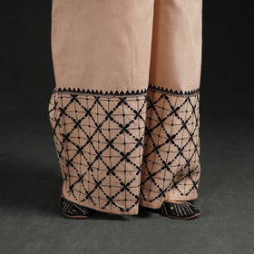 Bengal Kantha Hand Embroidered Cotton Palazzo 54