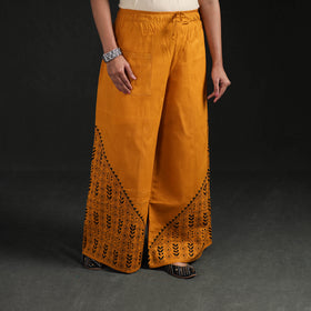 Bengal Kantha Hand Embroidered Cotton Palazzo 57
