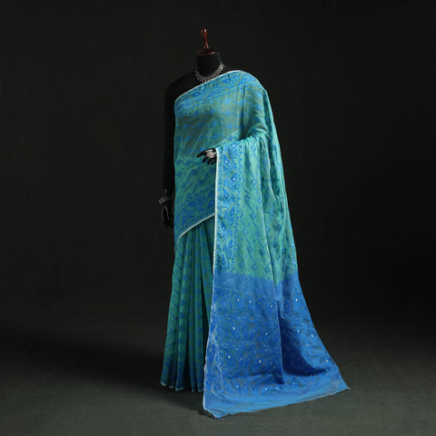 Silk Cotton Dhakai Jamdani Saree  23