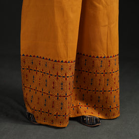 Bengal Kantha Hand Embroidered Cotton Palazzo 58