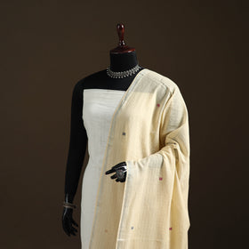 Pure Handloom Cotton Bengal Jamdani Dupatta 03