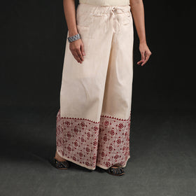 Bengal Kantha Hand Embroidered Cotton Palazzo 60