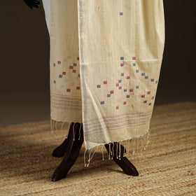 Pure Handloom Cotton Bengal Jamdani Dupatta 03