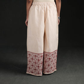 Bengal Kantha Hand Embroidered Cotton Palazzo 60