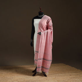 Pure Handloom Cotton Bengal Jamdani Dupatta 04