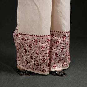 Bengal Kantha Hand Embroidered Cotton Palazzo 60
