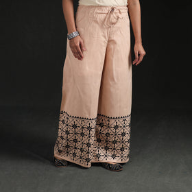 Bengal Kantha Hand Embroidered Cotton Palazzo 61