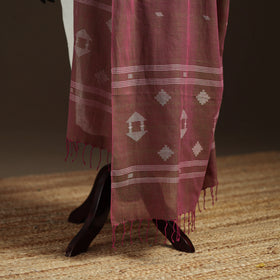 Pure Handloom Cotton Bengal Jamdani Dupatta 05