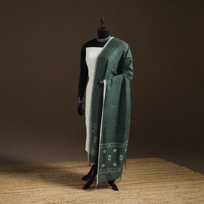 Pure Handloom Cotton Bengal Jamdani Dupatta 06
