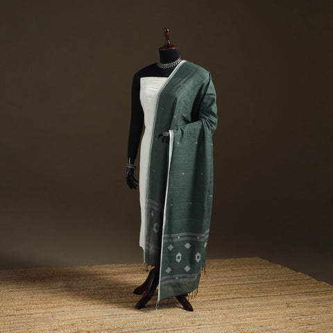Pure Handloom Cotton Bengal Jamdani Dupatta 06