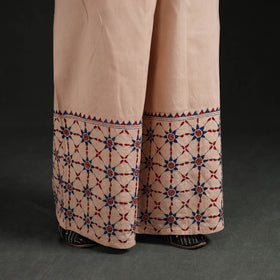 Bengal Kantha Hand Embroidered Cotton Palazzo 62