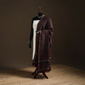 Brown - Bagh Hand Block Print Natural Dyed Chanderi Silk Handloom Dupatta 11