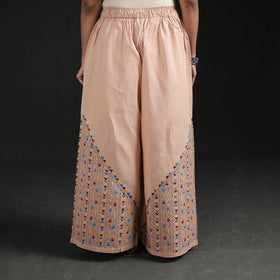 Bengal Kantha Hand Embroidered Cotton Palazzo 64