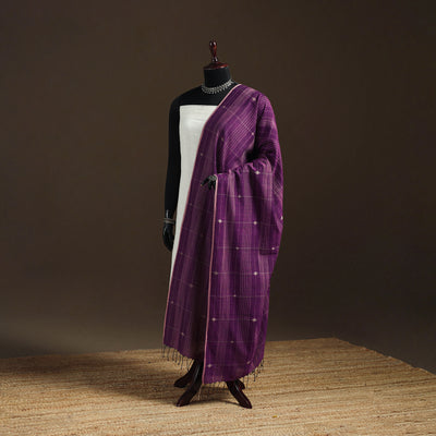Pure Handloom Cotton Bengal Jamdani Dupatta 09