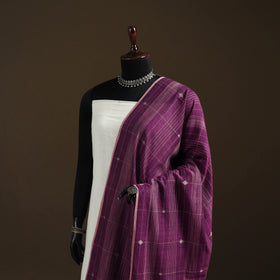 Pure Handloom Cotton Bengal Jamdani Dupatta 09