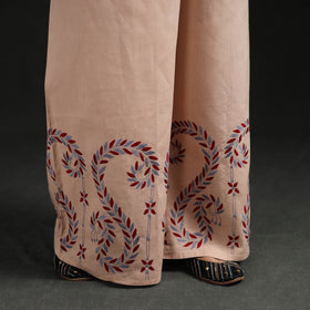 Bengal Kantha Hand Embroidered Cotton Palazzo 63