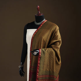 Bagh Hand Block Print Natural Dyed Chanderi Silk Handloom Dupatta 15
