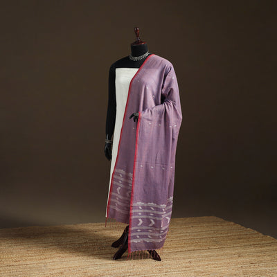 Pure Handloom Cotton Bengal Jamdani Dupatta 12