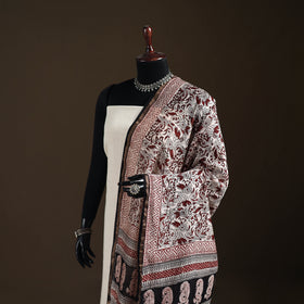Bagh Hand Block Print Natural Dyed Chanderi Silk Handloom Dupatta 16