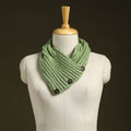 Green - kumaun hand knitted woollen button cowl 25