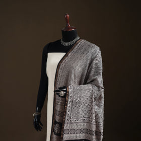 Bagh Hand Block Print Natural Dyed Chanderi Silk Handloom Dupatta 17