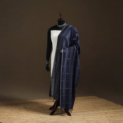 Pure Handloom Cotton Bengal Jamdani Dupatta 14