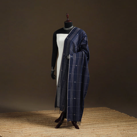 Pure Handloom Cotton Bengal Jamdani Dupatta 14