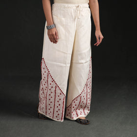 Bengal Kantha Hand Embroidered Cotton Palazzo 68
