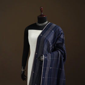 Pure Handloom Cotton Bengal Jamdani Dupatta 14