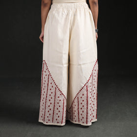 Bengal Kantha Hand Embroidered Cotton Palazzo 68