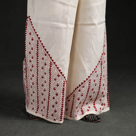 Bengal Kantha Hand Embroidered Cotton Palazzo 68
